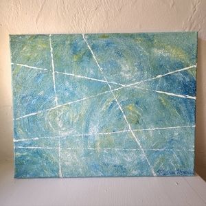 "Move Beyond" original art hand painted acrylic abstract painting wall decor